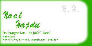 noel hajdu business card